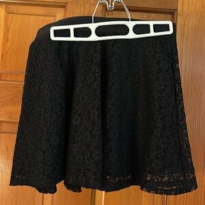 Black Lace Skirt